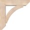 Ekena Millwork Thorton Slat Smooth Bracket w/ Offset Brace, Douglas Fir, 7 1/2"W x 30"D x 30"H BKT0806X30X30THR06SDF - alternate 4